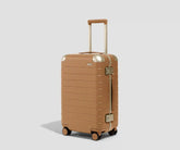 The Aluminum Edge Carry-On in Cognac Brown