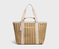 Riviera Straw Tote in White Seagrass