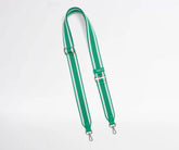 Crossbody Strap in Green Stripe