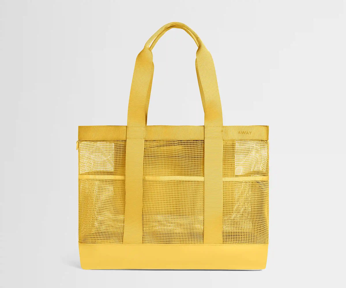 Beach Tote in Golden Hour Yellow